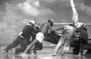 Pescadores da praia do Mucuripe: obra m�xima do mestre da fotografia cearense Chico Albuquerque, em cartaz no Festival Vida & Arte