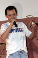 Matheus Nachtergaele ganhou como melhor ator em Fortaleza   Jarbas Oliveira/O Povo 